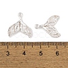 Brass Micro Pave Clear Cubic Zirconia Charms KK-L212-22S-3