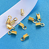 Real 18K Gold Plated 925 Sterling Silver Cord Ends H160B-G-3