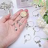 23Pcs 23 Styles Brass Wine Glass Charms AJEW-GL00003-3