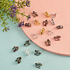 120Pcs 6 Colors Brass Clip-on Earring Findings KK-CJ0001-60-5