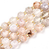 Natural Cherry Blossom Agate Beads Strands G-T131-80-1