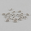 Tarnish Resistant 304 Stainless Steel Open Jump Rings Oval Jump Rings X-STAS-Q186-03-6.5x5mm-1