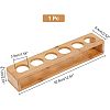 6 Round Holes Bamboo Shot Glasses Holders AJEW-WH0317-05-2