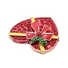 Christmas Alloy Rhinestone Cabochons FIND-U016-03G-03-2