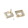 Brass Pendants Stud Earrings EJEW-B046-10G-2