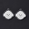 Transparent Acrylic Pendants X-TACR-G038-03B-2