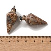 Natural Leopard Skin Jasper Pendants G-Z055-02P-02-3