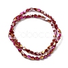 Electroplate Glass Beads Strands EGLA-I017-02-AB02-2