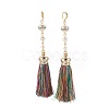 Shell Pearl Beads Dangle Earrings EJEW-JE02853-1
