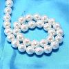 Faceted Round Shell Pearl Bead Strands BSHE-L012-8mm-A013-3