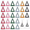 Nbeads 120Pcs 6 Colors Wood Pendants WOOD-NB0002-23-1