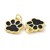 Rack Plating Brass Enamel Charms KK-C008-17G-4