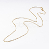 Brass Chain Necklaces MAK-L009-04G-2