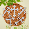 Cross Fleury Polyester Embroidery Iron on Applique Patch PATC-WH0005-44C-4