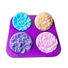 Flower DIY Silicone Soap Molds PW-WG11163-01-1