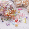 Craftdady 300Pcs 6 Style Transparent Acrylic Bead Caps TACR-CD0001-03-16