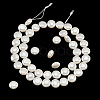  1 Strand Electroplated Shell Pearl Beads Strands BSHE-NB0001-20-2