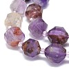 Natural Purple Lodolite Quartz Beads Strands G-O201B-82-3