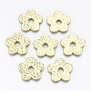 Rack Plating Hammered Alloy Spacer Beads X-PALLOY-T077-36-NR-1