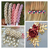 Kissitty 7 Strands 7 Colors Baking Painted Pearlized Glass Pearl Round Bead Strands HY-KS0001-01-11