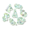 UV Plating Rainbow Iridescent Acrylic Beads OACR-K003-007C-1