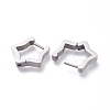 304 Stainless Steel Huggie Hoop Earrings EJEW-O099-08P-3