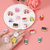 30Pcs 10 Styles School Season Opaque Resin Pendants RESI-SZ0002-02-3