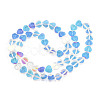 Transparent Electroplate Glass Beads Strands EGLA-N006-080-A02-2
