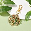 Tree of Life Alloy Pendant Decorations HJEW-JM01933-2