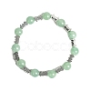 Christmas Theme Natural Green Aventurine Stretch Bracelets PW-WGC1682-08-1