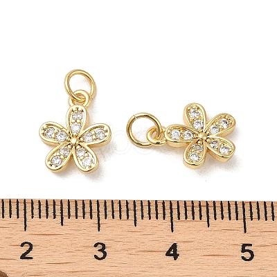 Brass Cubic Zirconia Pendants KK-K349-20-1