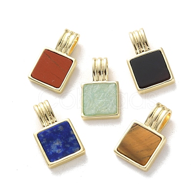 Natural Mixed Stone Pendants G-B123-03G-1