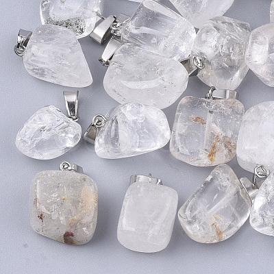 Natural Quartz Crystal Pendants G-Q996-10-1