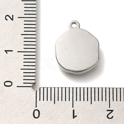 Anti-Tarnish 304 Stainless Steel Pendants STAS-P371-021P-03-1