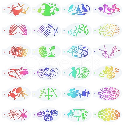 Plastic Face Paint Stencils DIY-WH0304-582F-1