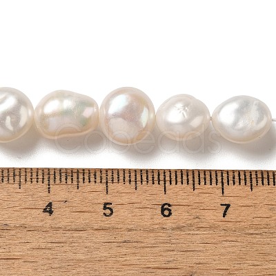 Natural Baroque Pearl Keshi Pearl Beads Strands PEAR-K004-33-1