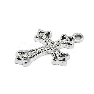 Alloy Rhinestone Pendants PALLOY-P308-01P-1