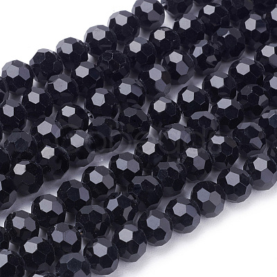 Glass Beads Strands EGLA-J042-6mm-08-1