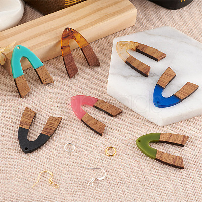 Biyun DIY V-shape Dangle Earrings Making Kit DIY-BY0001-42-1