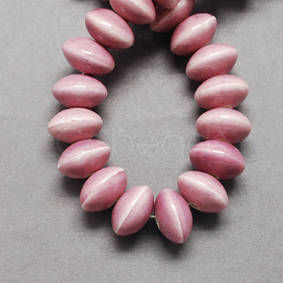 Handmade Porcelain Beads PORC-Q173-12x7mm-15-1