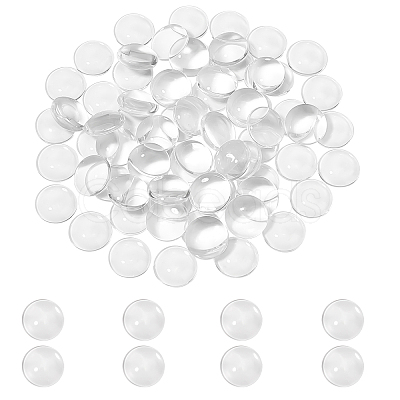 ARRICRAFT Transparent Glass Cabochons GGLA-AR0001-04A-1