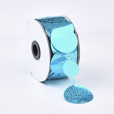 Plastic Paillette/Sequins Chain Rolls FIND-T057-02B-1