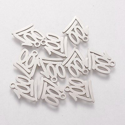 Tarnish Resistant 201 Stainless Steel Charms STAS-Q201-T177-1