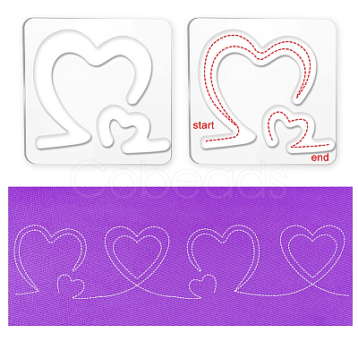 Acrylic Earring Handwork Template TOOL-WH0152-013-1