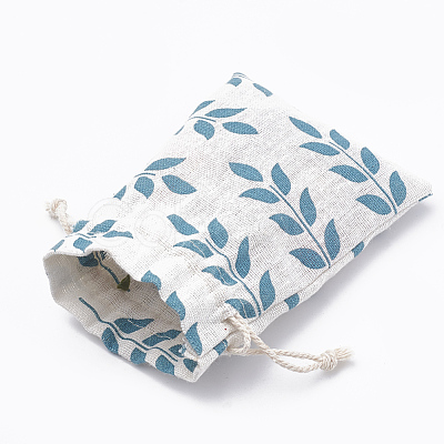 Polycotton(Polyester Cotton) Packing Pouches Drawstring Bags ABAG-T006-A04-1