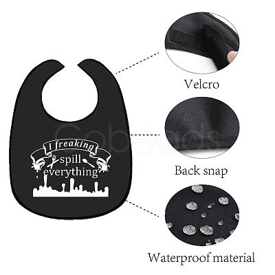 Washable Polyester Canvas Adult Bibs for Eating AJEW-WH0328-008-1