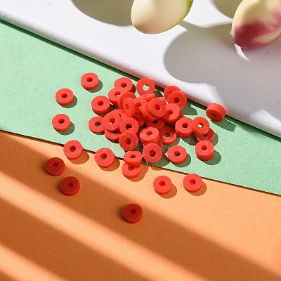 Handmade Polymer Clay Beads CLAY-R067-4.0mm-B30-1