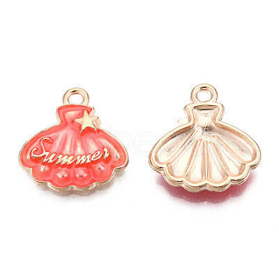 Alloy Enamel Pendants ENAM-CJC0014-03F-1