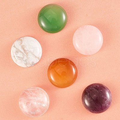 2 Size Natural & Synthetic Gemstone Cabochons G-SZ0001-74-1