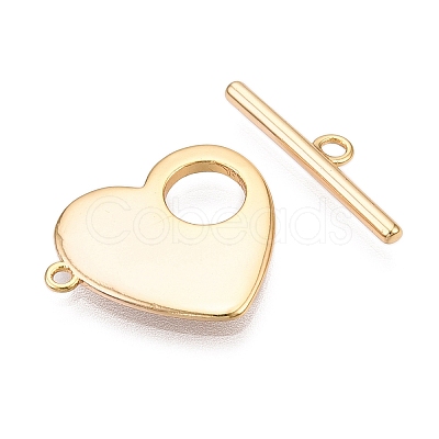 Brass Toggle Clasps KK-N254-138G-1